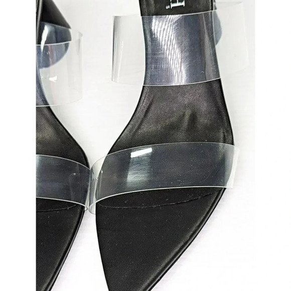 Smash Waze Women's Pointed Toe Slip On Block Heels Black Size 10 (MSRP $140) - Picture 5 of 11